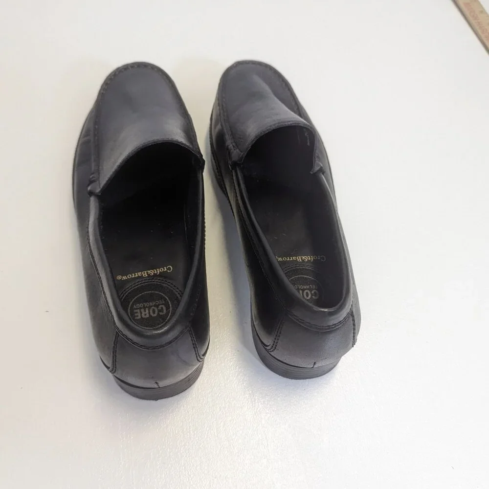 Croft & Barrow Men's Black Leather Loafers Size 10